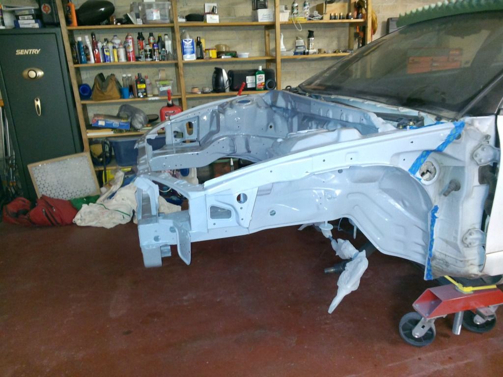 Epoxy Primer on Engine Bay (Pics) • How to Paint Your Own Car, Auto